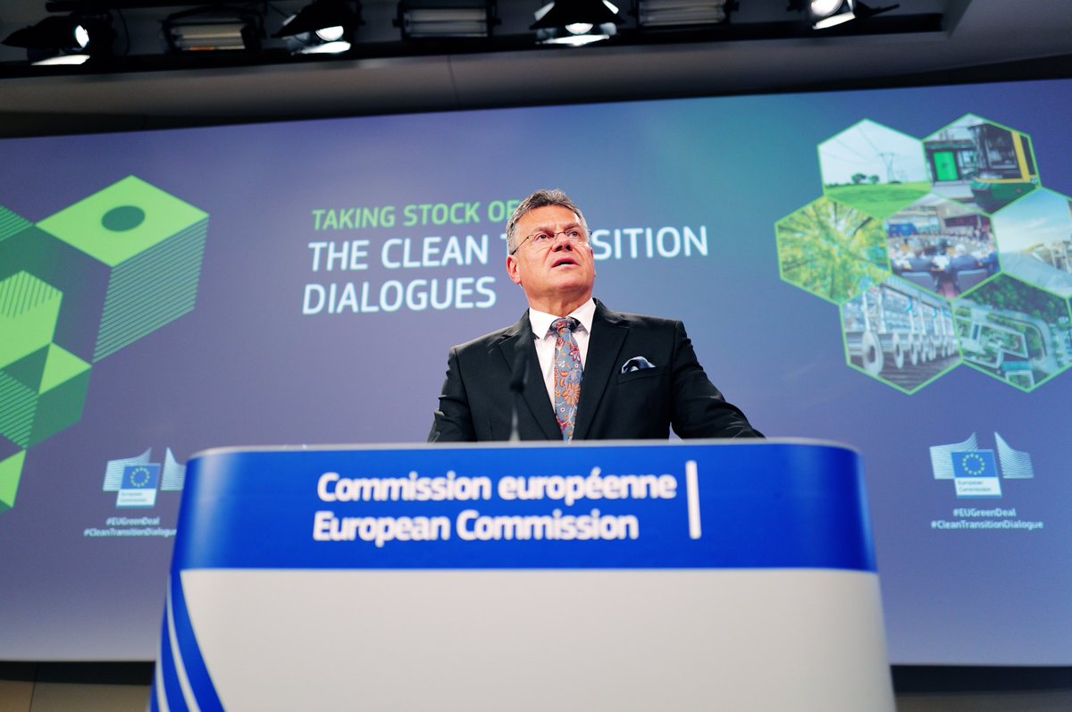 #CleanTransitionDialogues 👉 5 blocks for a reinforced industrial approach to delivering the #EUGreenDeal 1️⃣a simplified regulatory framework 2️⃣stable energy prices 3️⃣modern infrastructure 4️⃣easier access to finance 5️⃣a stronger single market, part of a global level playing field