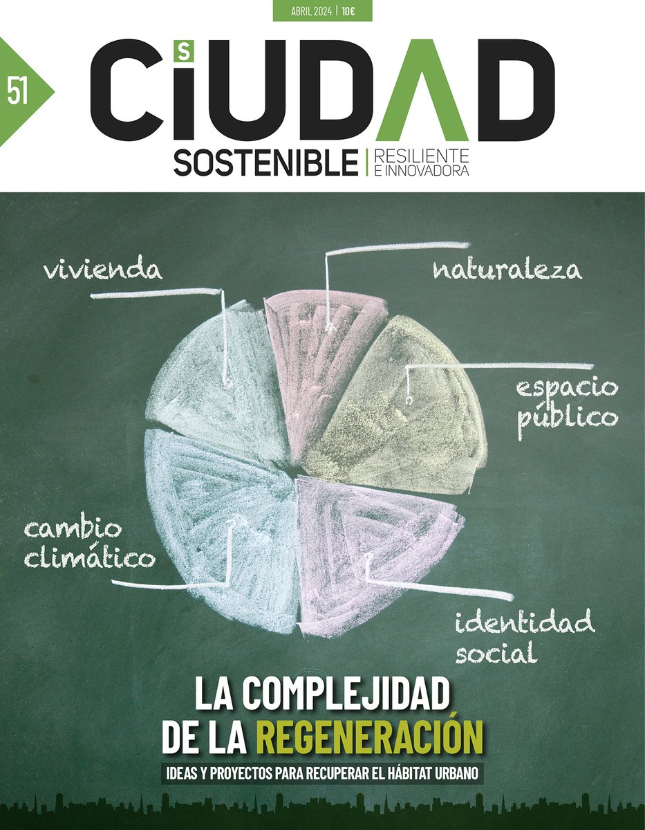 Ya tienes en PDF digital y en papel el número 51  #CiudadSostenible
👉 Como siempre, un buen puñado de enfoques sobre la transformación urbana, pero poniendo en esta ocasión el foco en la #regeneración como herramienta para recuperar espacios urbanos.
ciudadsostenible.eu/wp-content/upl…