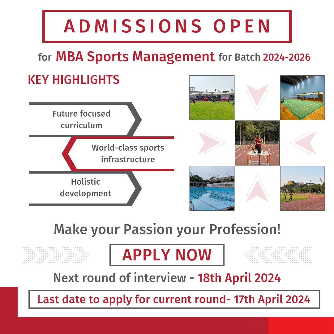 Enroll in the MBA Sports Management programme at K J Somaiya Institute of Management to turn your passion for sports into a fulfilling career.
The last date to apply is 17th April 2024. Interviews will be held on 18th April 2024.
#MBA #sportsmanagement #KJSIM #sports #admission