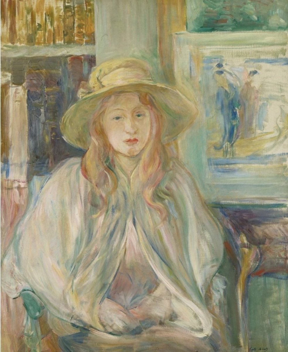 Like those of Mary Cassatt, Berthe Morisot's chosen subjects were mostly women and children. Although the society into which she was born did not see women as professional artists, her work was painted with a skill that placed her as an equal of Monet and Renoir.