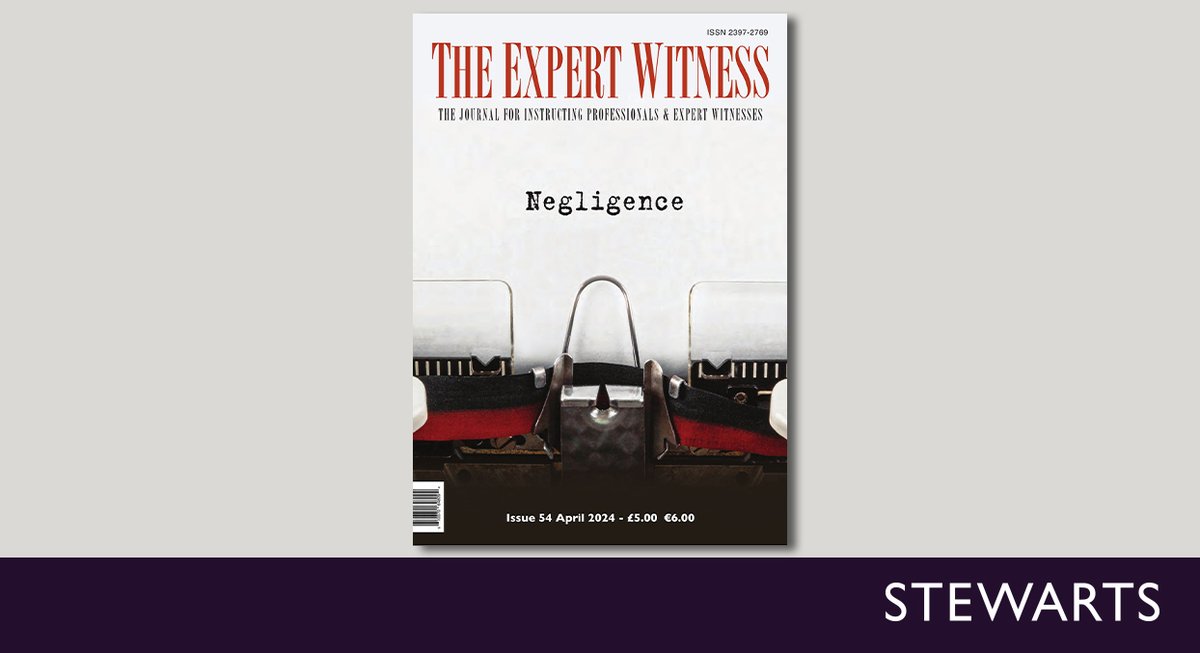 The latest edition of Expert Witness Journal includes multiple articles authored by our #ClinicalNegligence team, including Hugh Johnson and Dulcie Osborne, Amy Goldman and Katherine Fitter. Read the full issue here: paperturn-view.com/?pid=ODc879888…