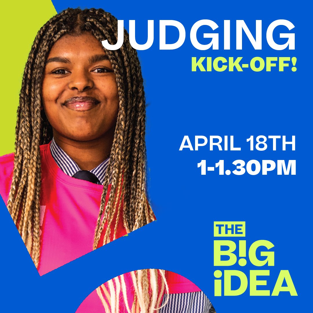 The JUDGING KICKOFF is coming up!🤩 Join us on APRIL 18TH where you can connect with your fellow mentors and get up to speed on next steps and The B!G Showcase!🎥 Link will be available via your Mentor Dashboards - B!G Mentors only! 🤫