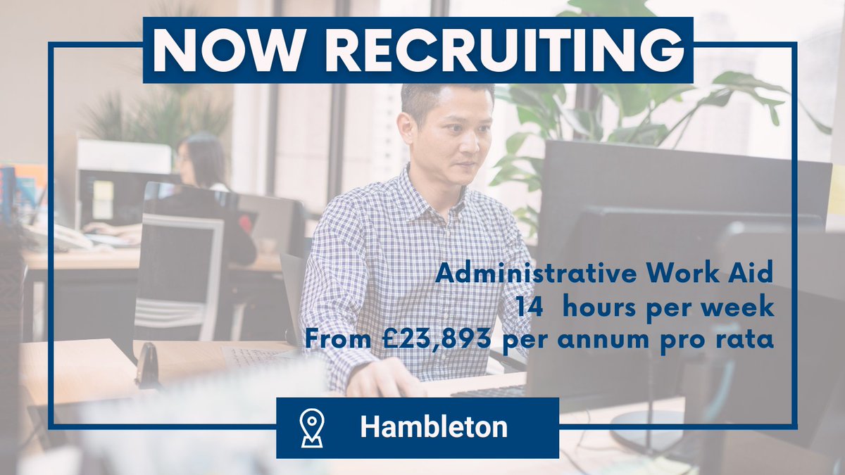 Are you a self-motivated, enthusiastic individual with good interpersonal and communication skills? 

@northyorksc is seeking an Administrative Work Aid to support our Restorative Practice Lead with administrative tasks. 💻

🔗To apply, visit rebrand.ly/CFService 

#adminjobs