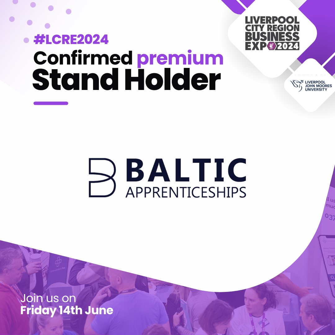 #LCRE2024 Premium Stand Holder Announcement! ⚡️ We are very happy to share that Baltic Apprenticeships are one of the premium stand holders for the Liverpool City Region Business Expo 2024… 😊 Visit their website to find out more about what they do: balticapprenticeships.com