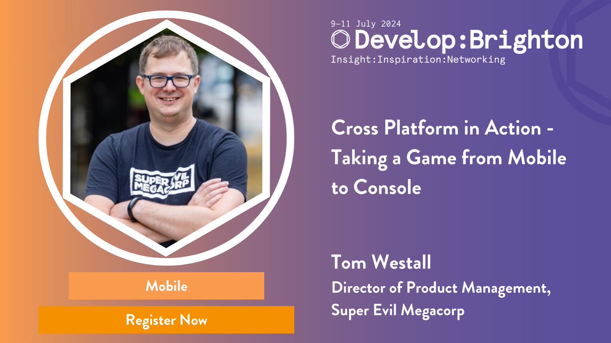 As part of our Mobile track, we're joined by Tom Westall from @superevilmegaco as he discusses how they took TMNT: Splintered Fate from Apple Arcade to Console gamers, as well as overcoming design and business challenges on the way. developconference.com/speakers/tom-w… #DevelopConf