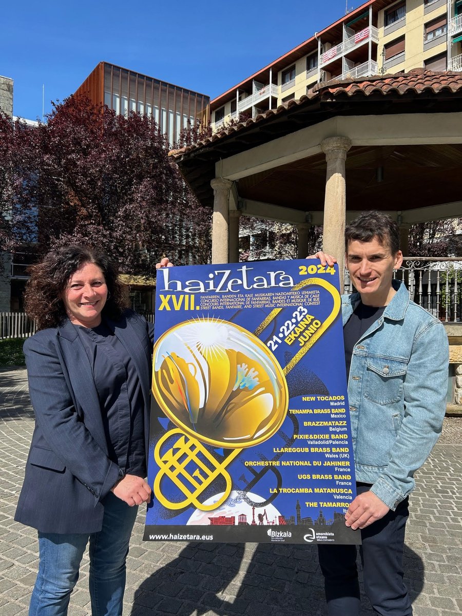 🎷🎺🎼Nueve bandas internacionales participarán en la presente edición del Concurso Internacional de Música de Calle Haizetara los días 21, 22 y 23 de junio. La noticia completa👉labur.eus/GvmdH #amorebietaetxano #amorebietaetxanokoudala