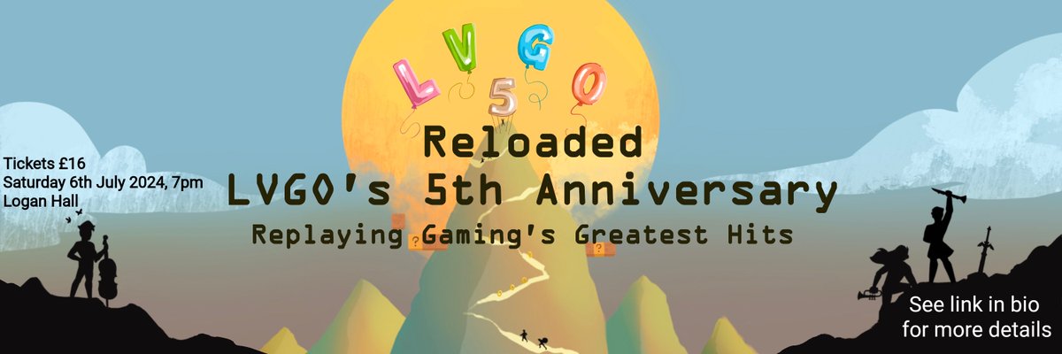 Surprise! Celebrate our orchestra's 5th anniversary with a bunch of gaming's greatest hits! Check out the reply for a link to buy tickets 🥳 📅 Saturday 6th July 7pm 📍 Logan Hall (near Russell Square) 🎵 Final Fantasy, Zelda, Halo, Hollow Knight, Hades and so much more!