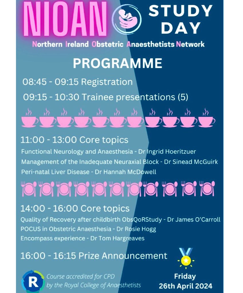 Just over two weeks until our fantastic Study Day! #NIOAN24 Have you booked your place? Be great to see you! 😃 5 CPD points accredited nioan.co.uk/event-details/…