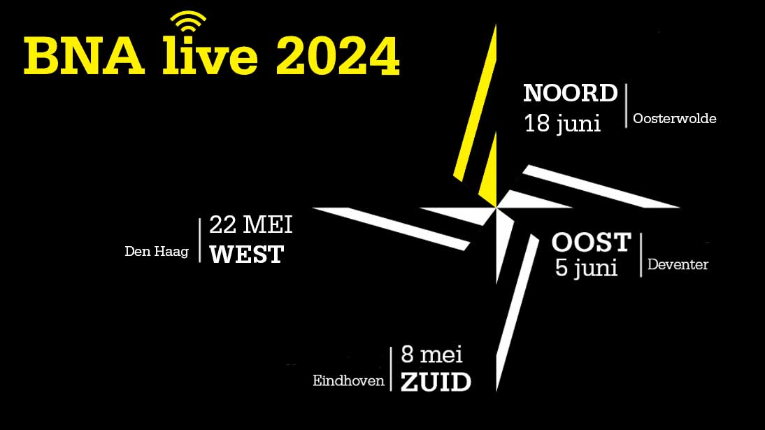 In mei &amp; juni trekken kersverse BNA-directeur Anne Schroën en Jeroen de Willigen het land door voor BNA Live. Ontmoet hen, ontdek wat er speelt in de branche en hoe jij kunt bijdragen! Meld je aan voor één van de bijeenkomsten via: bna.nl/agenda?categor…