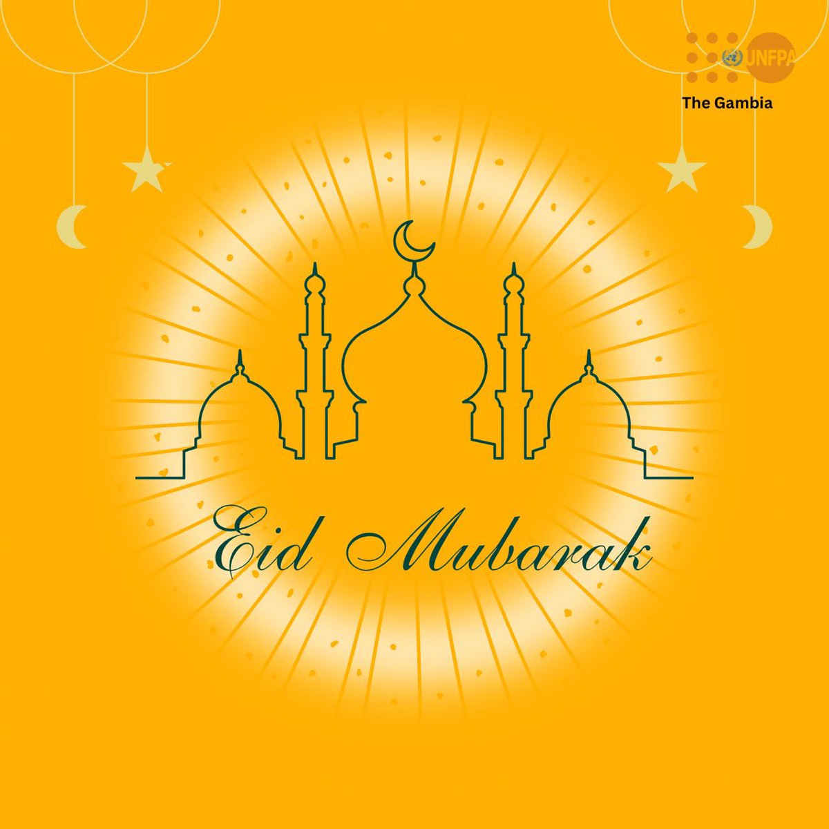 From all of us @UNFPATheGambia , we wish you a happy Eid🧡🧡🧡 #DeliveringForTheGambia