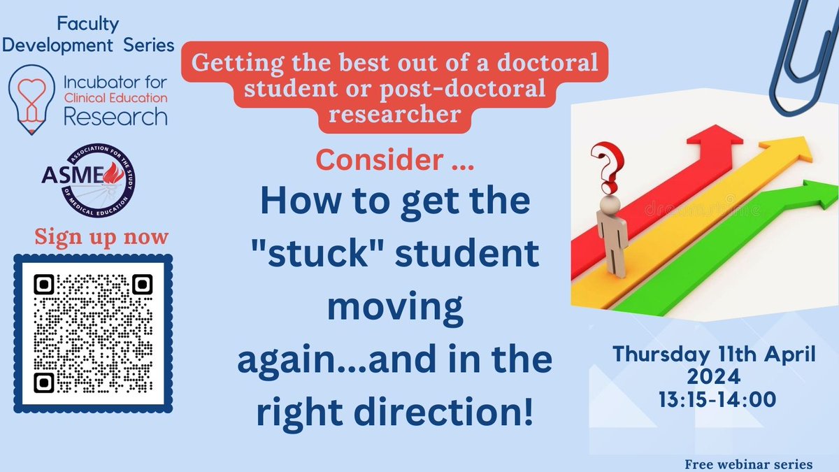 TODAY! Hope you can join us today at our free webinar 'Getting the best out of a doctoral student or post-doctoral researcher' Sign up to be sent the Zoom link to the session taking place at 1.15pm