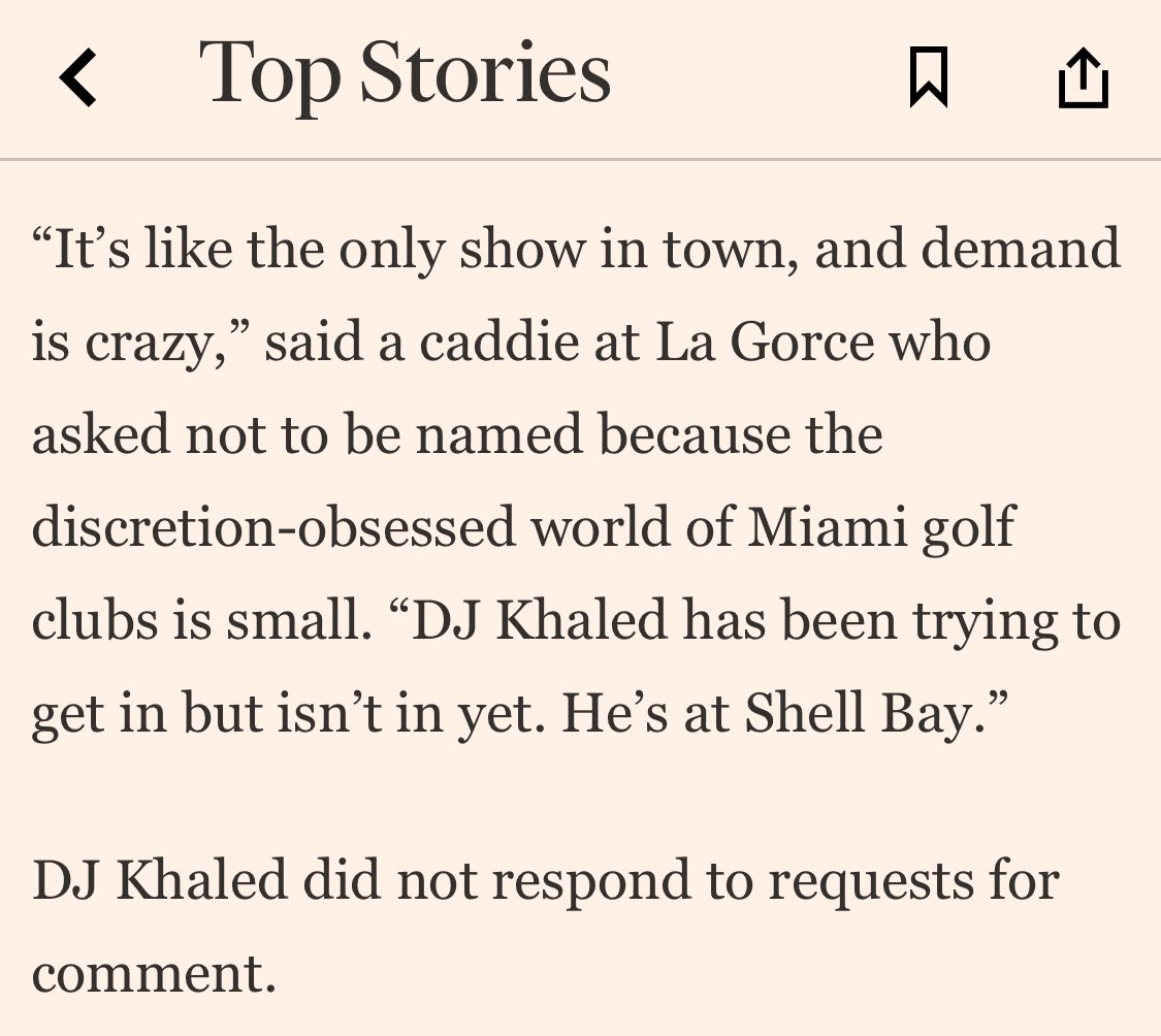 forget private schools, the Miami/ Palm Beach nouveau riche can’t find a golf club as @MADarbyshire discovers in this investigation: ‘Billionaires’ playgrounds’: high six-figure fees upend Florida’s golf clubs on.ft.com/3PVMBZG