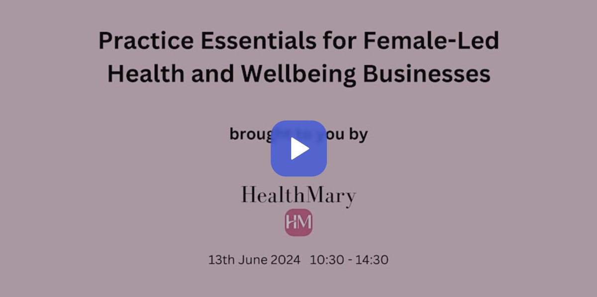 healthmaryapp's tweet image. Are you a female health or well-being practitioner? Perhaps you'd like to be & don't know how to get started?
Join us for a joyful & relaxed day of learning the essentials for running a successful business!
Lunch & goodie bag included!
sbee.link/8rx7dhm3tg