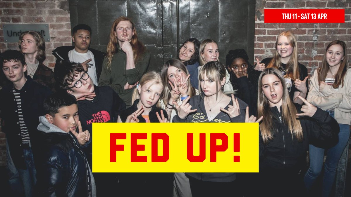 We take young voices very seriously &amp; are thrilled to present #FedUp this Thu 11 - Sat 13 Apr - an activist piece devised &amp; delivered by members of our #LiveYouthTheatre - find out more about this original show that takes a deep dive into food poverty in this news article