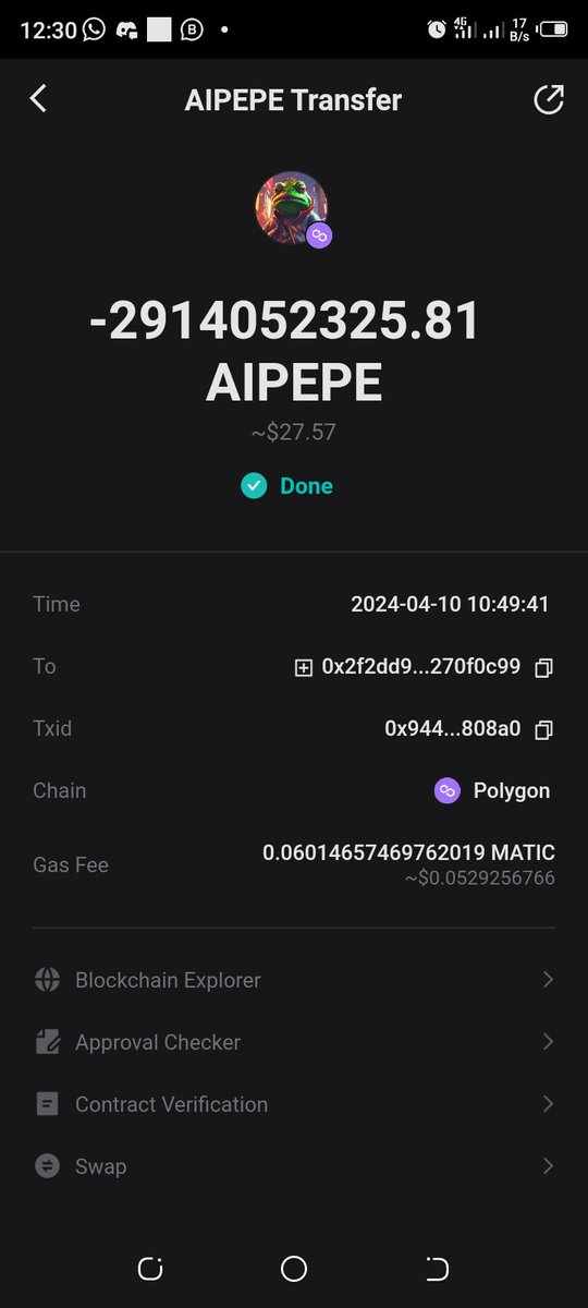 🔥 I am cruising with $AIPEPE on @BitgetWallet Swapping with my EVM wallet: 0xF5EC75177C3bE8803D4375fb7c6C2ACA562f0023 #memeativity @BitgetWallet