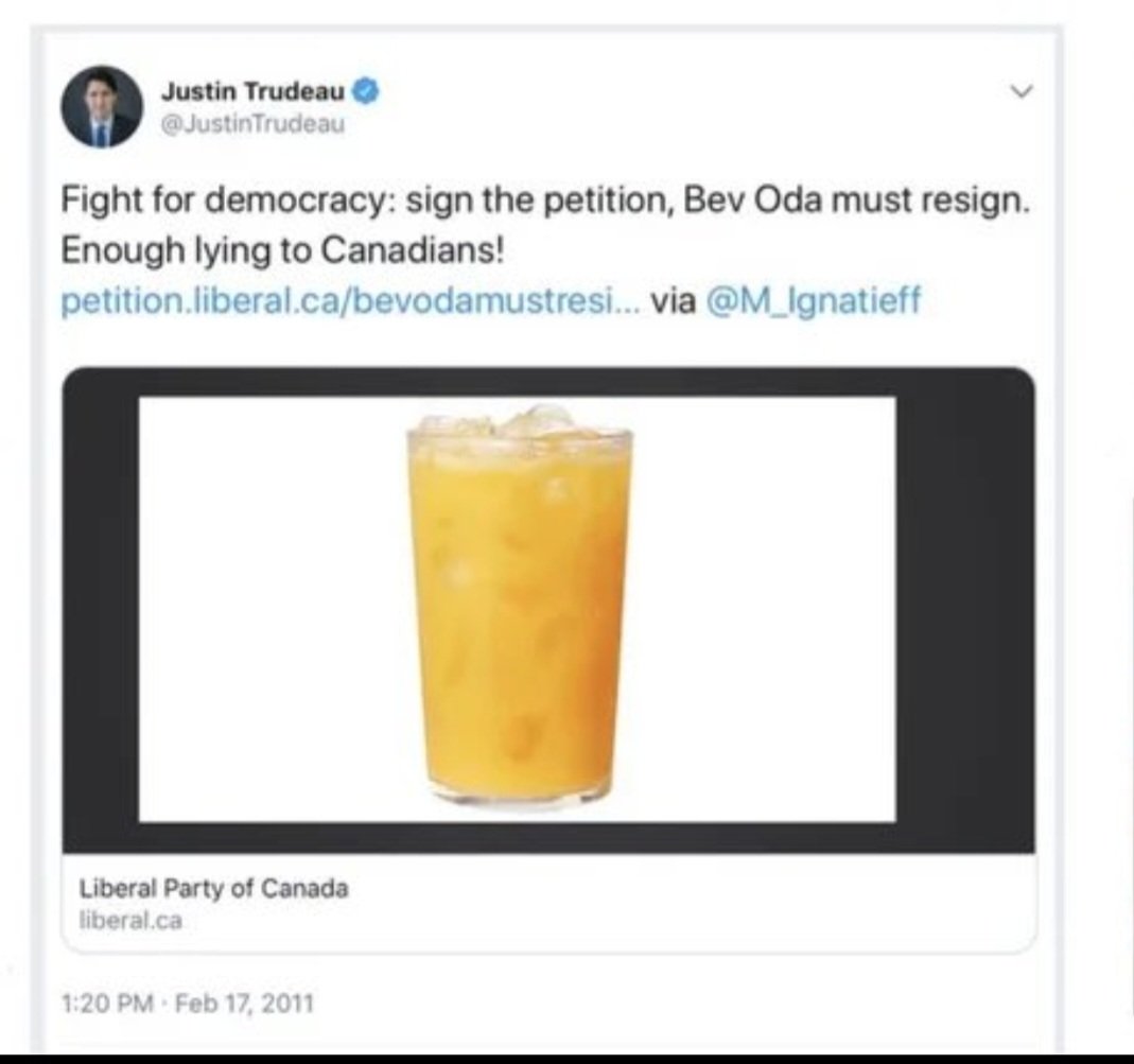 At one point, @JustinTrudeau thought you should resign for charging taxpayers too much for a glass of orange juice. But a $200,000 catering tab on a flight is ok by him. #Hypocrite