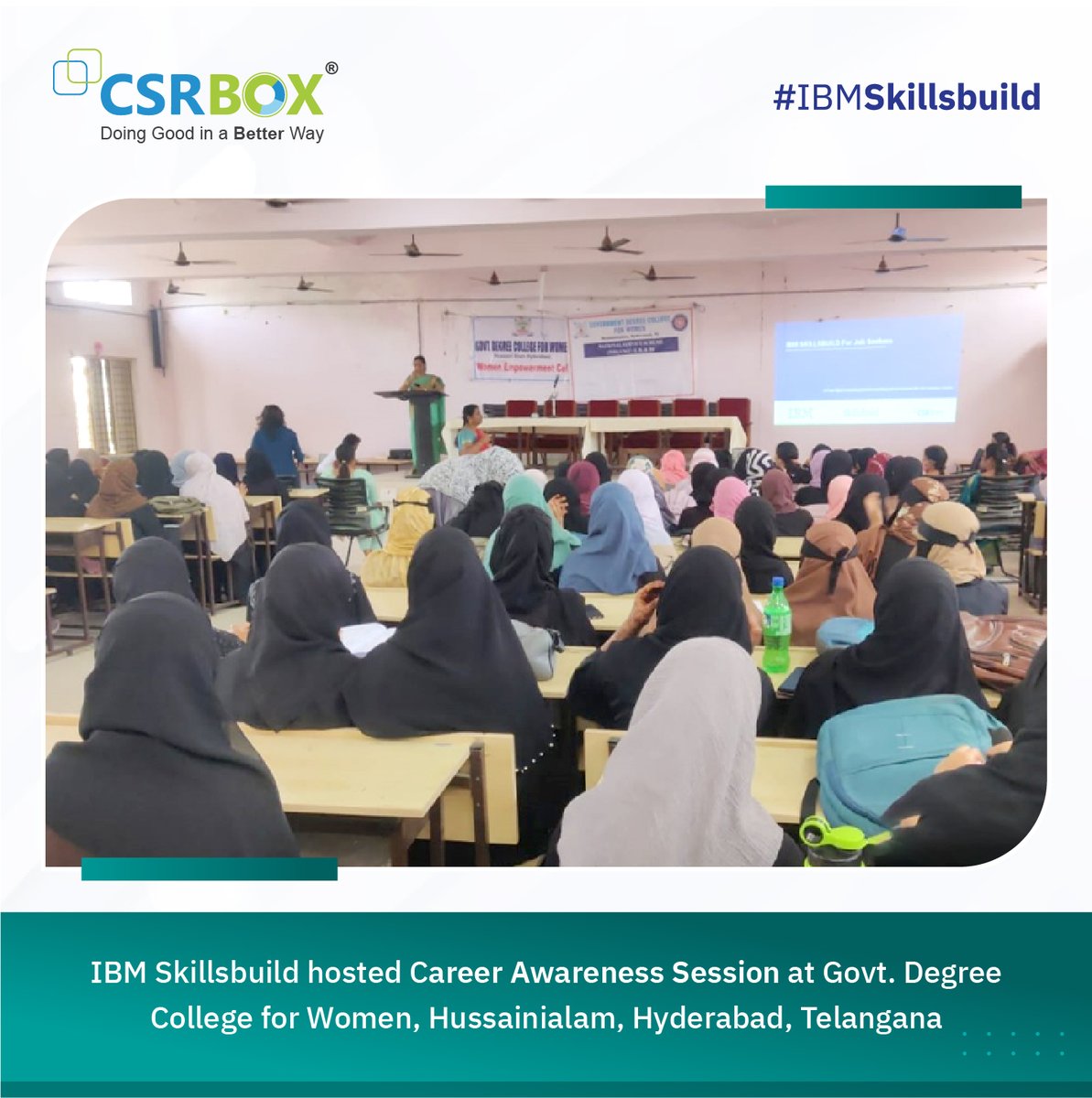 IBM Skillsbuild organized an Orientation Session with over 200+ students at Govt. Degree College, Hussainialam. They were enlightened about the myriad benefits of the IBM SkillsBuild program, aiding them in upskilling and making informed career decisions. #IBMStories