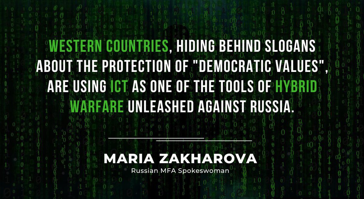 💬 #Zakharova: Since the start of the special military operation, the scale and intensity of cyberattacks targeting Russia’s critical infrastructure have soared. ❗️ Foreign security services are behind many of those attacks, mostly operating through Ukrainian hackers.
