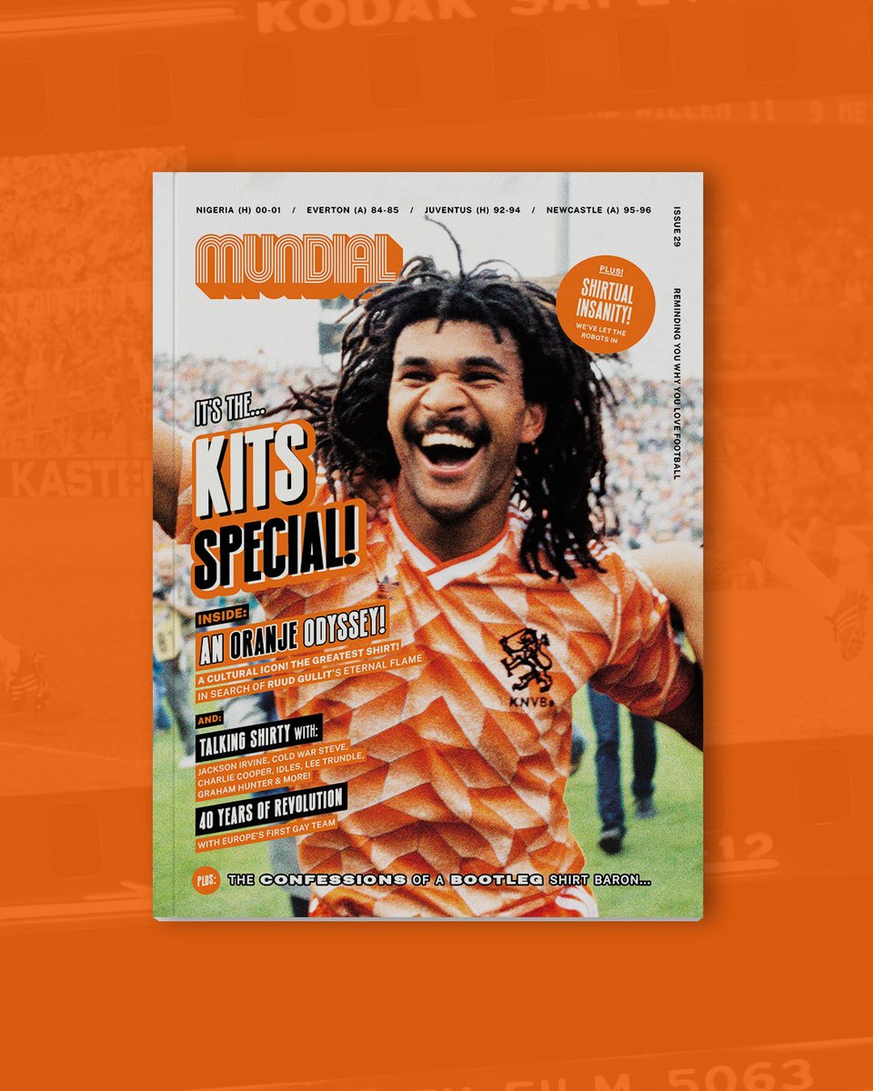 We've made another @MundialMag! Some exceptional features inside: Owen talking to fans who saw Ruud Gullit at the start of his career, I interviewed the amazing @EvansJoanie and @chrispaouros on the revolutionary @hackneywomensfc, there's @jacquimcassey on AI, going undercover…