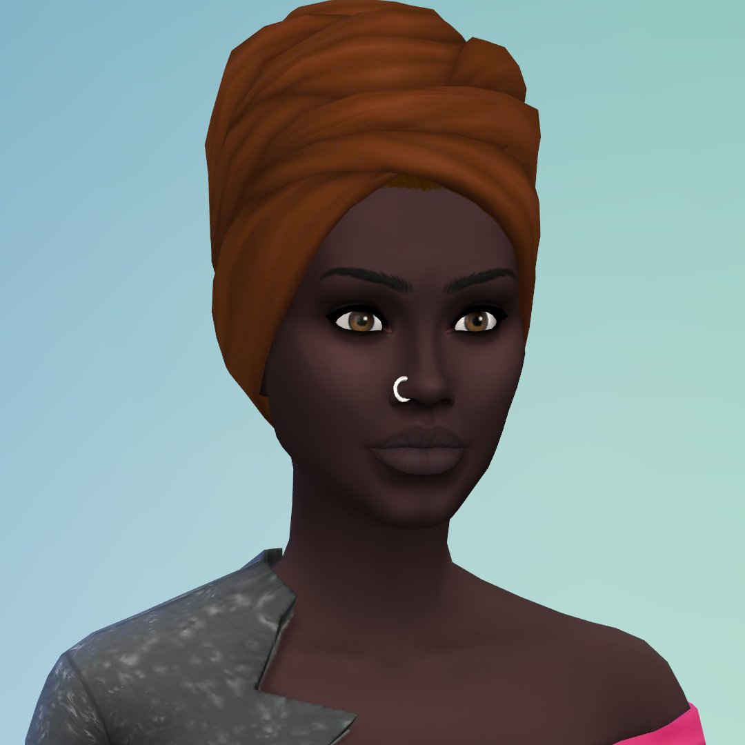 It looks like we are getting a new headwrap item with the new kit CAS Kit. Sadly we currently have an issue that I don't think has ever been fixed where no matter the colour of the Sims hair, the headwraps turn the hair to this colour.