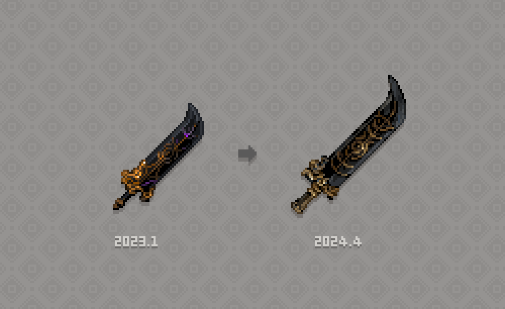 drumstick_1527's tweet image. #pixelart #ドット絵 #terraria 
Starscourge Greatsword.