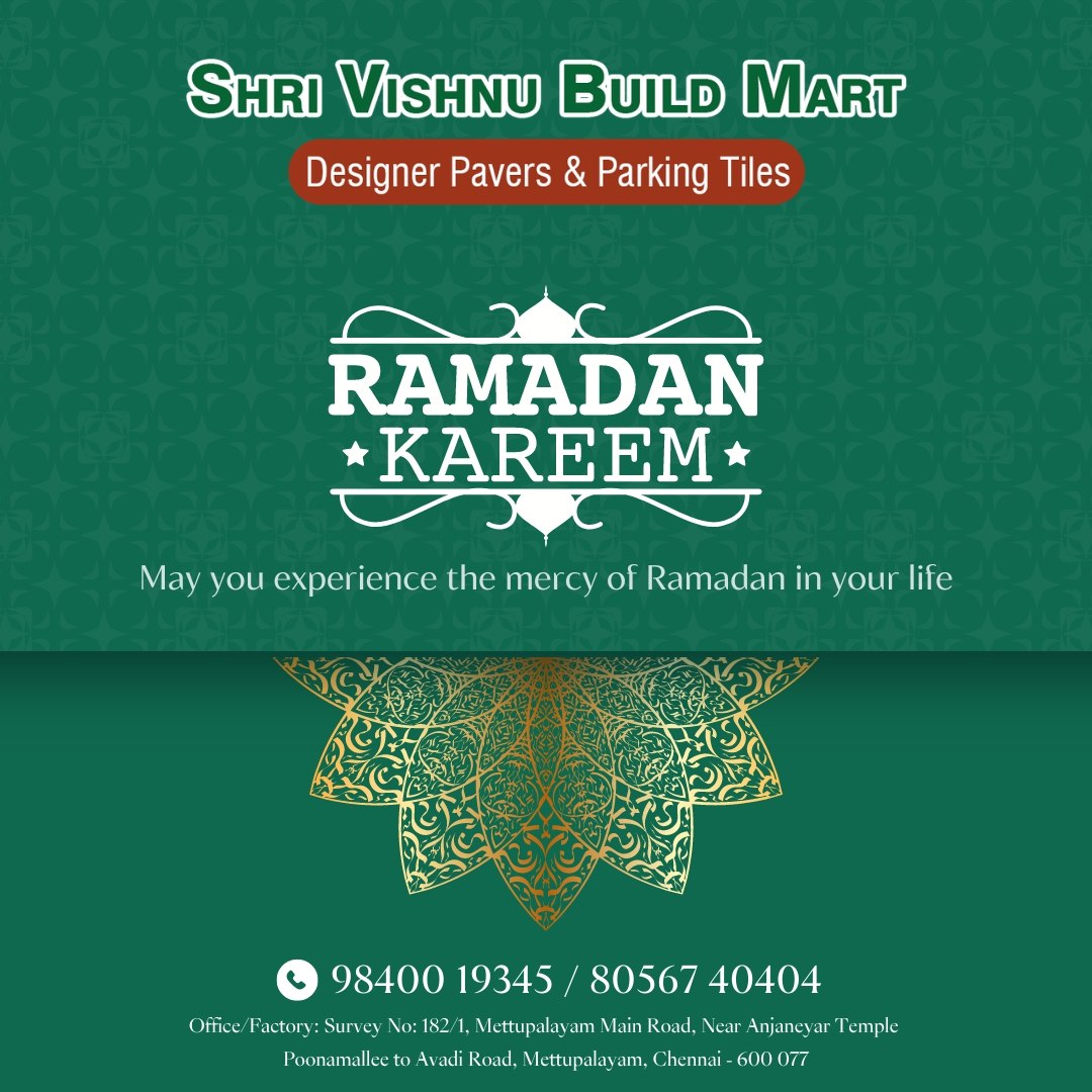 #Shrivishnubuildmart #Ramadan #RamadanMubarak #Muslim #RamadanKareem #HappyRamadan #RamadanWishes #Ramadan2024 #RamadanFestival #RamadanSpecial