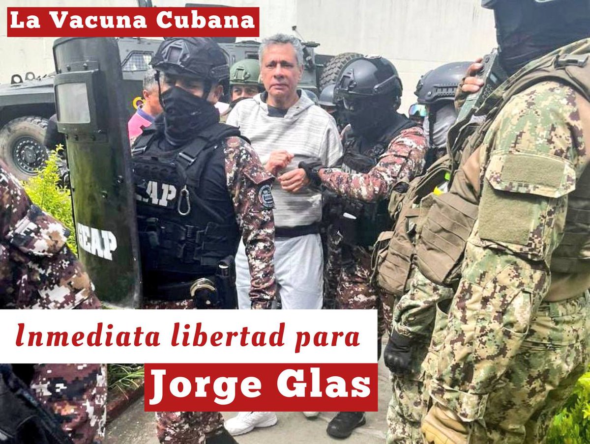 #Ecuador ha vulnerado uno de los derechos que hasta hoy eran intocables en las relaciones internacionales! La inmunidad de las sedes diplomáticas ha sido pisoteada en ese país con el objetivo de secuestrar al ex vicepresidente #JorgeGlas Qué seguridad se puede sentir es ese país?