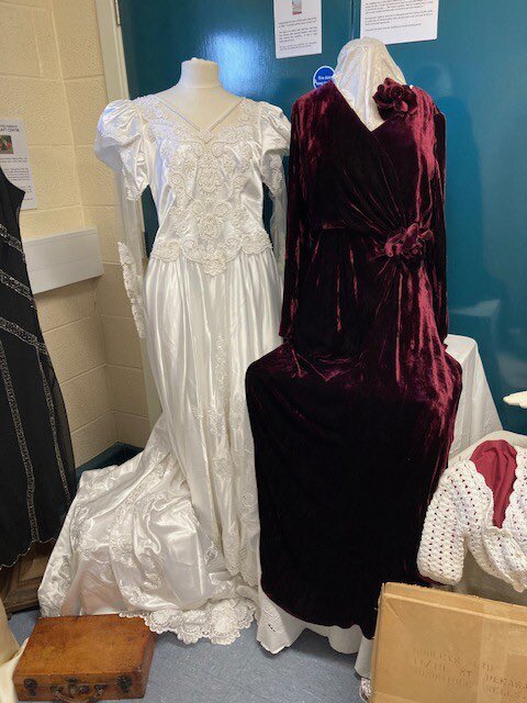 On the @WordWenches8 blog today I check out a local exhibition of (not so?) 'ordinary' #wedding #dresses - mine included - showing how fashions have changed during the last century! wordwenches.com/ordinary-weddi…