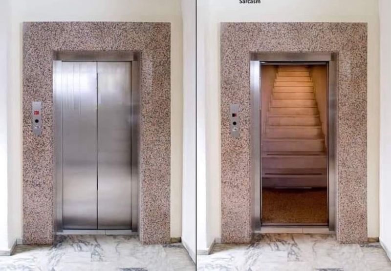 The lift in Mayfair House is well hidden for a reason. As I tell visitors, taking the stairs is good for your health - and a superb way to smash your daily step count! But maybe I've been missing this designer's trick all these years. ⤵️ Clever! 😆👏 #health #WednesdayWisdom