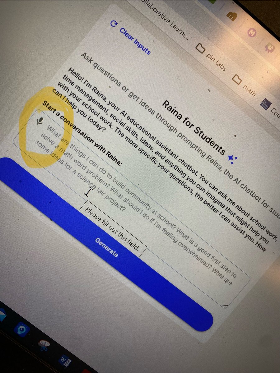 Thank you @magicschoolai for listening to teacher feedback and adding a microphone 🎤 to start a chat with Raina. This will 💯 set my Ss up for success.