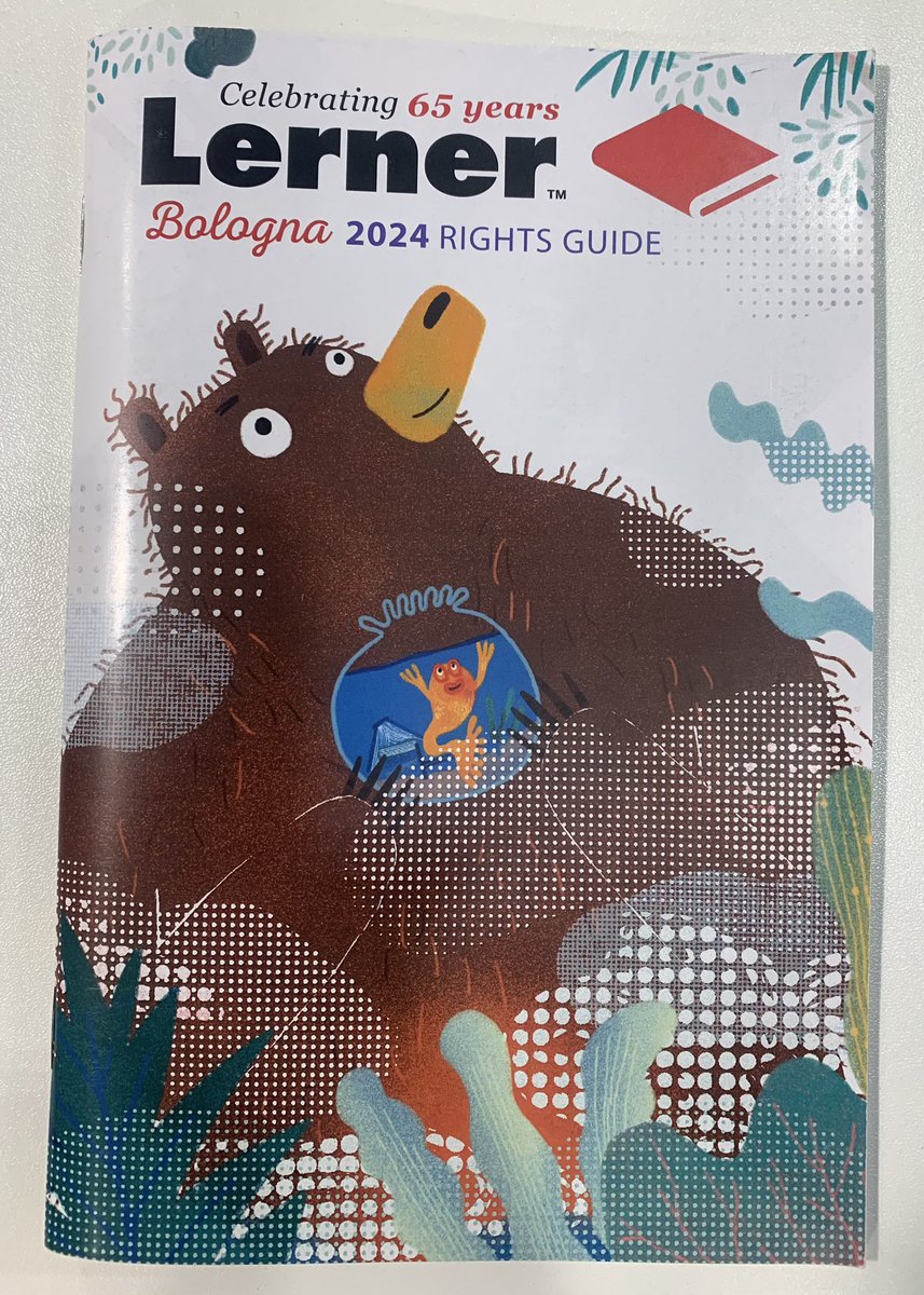 Oh my goodness! Look! BEAR’S BIG IDEA is headlining the @LernerBooks Bologna Catalogue! 🐻💡I couldn’t be more honored & thrilled! #BCBF24 #kidlit #books #reading