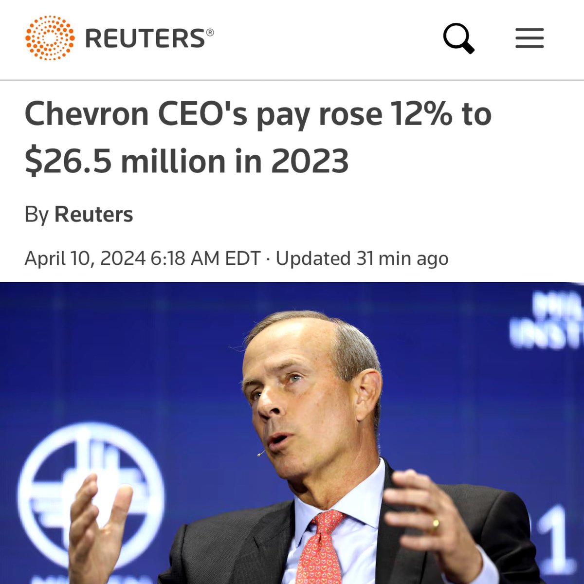 Chevron reported $21.37B in profit last year, and received $2.3B in subsidies. Taxpayers gave them $2.3B in profit. We could provide free lunch to every student in the US for what we give away as subsidies to Big Oil each year. So who’s the “welfare queen” scamming the system?