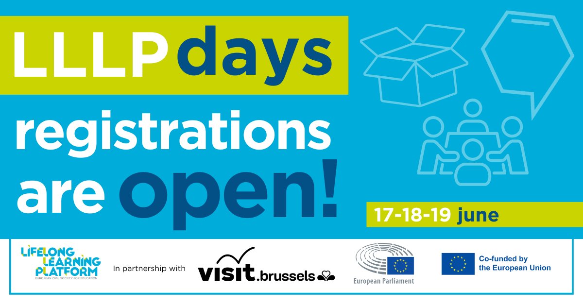 📣Registrations for the #LLLPDays are open! Join us in Brussels on 17-18-19 June for the #LLLAB, the @iBox_Project training for CSOs & LLLP's General Assembly! 🧪🎁👥 Information, tickets & registrations here➡️tinyurl.com/mpyr4tvu
