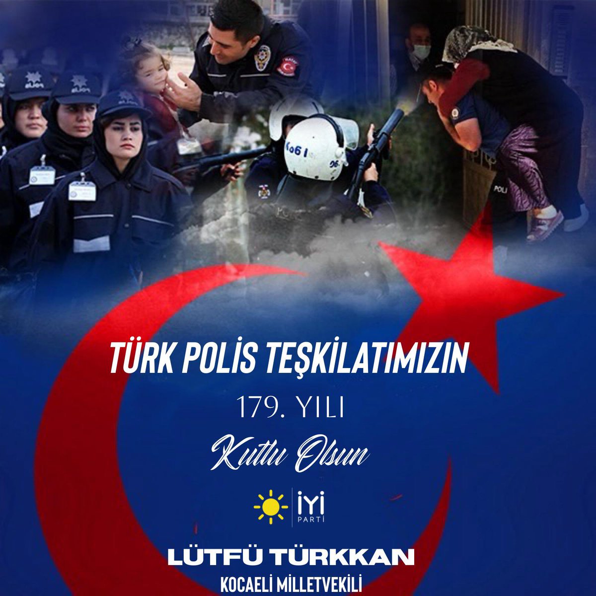 Her zaman, her yerde milletimizin huzuru ve güvenliği için canını hiçe sayan Kahraman Türk Polis Teşkilatımızın 179. yılı kutlu olsun..🇹🇷 #TürkPolisTeskilatı179Yaşında