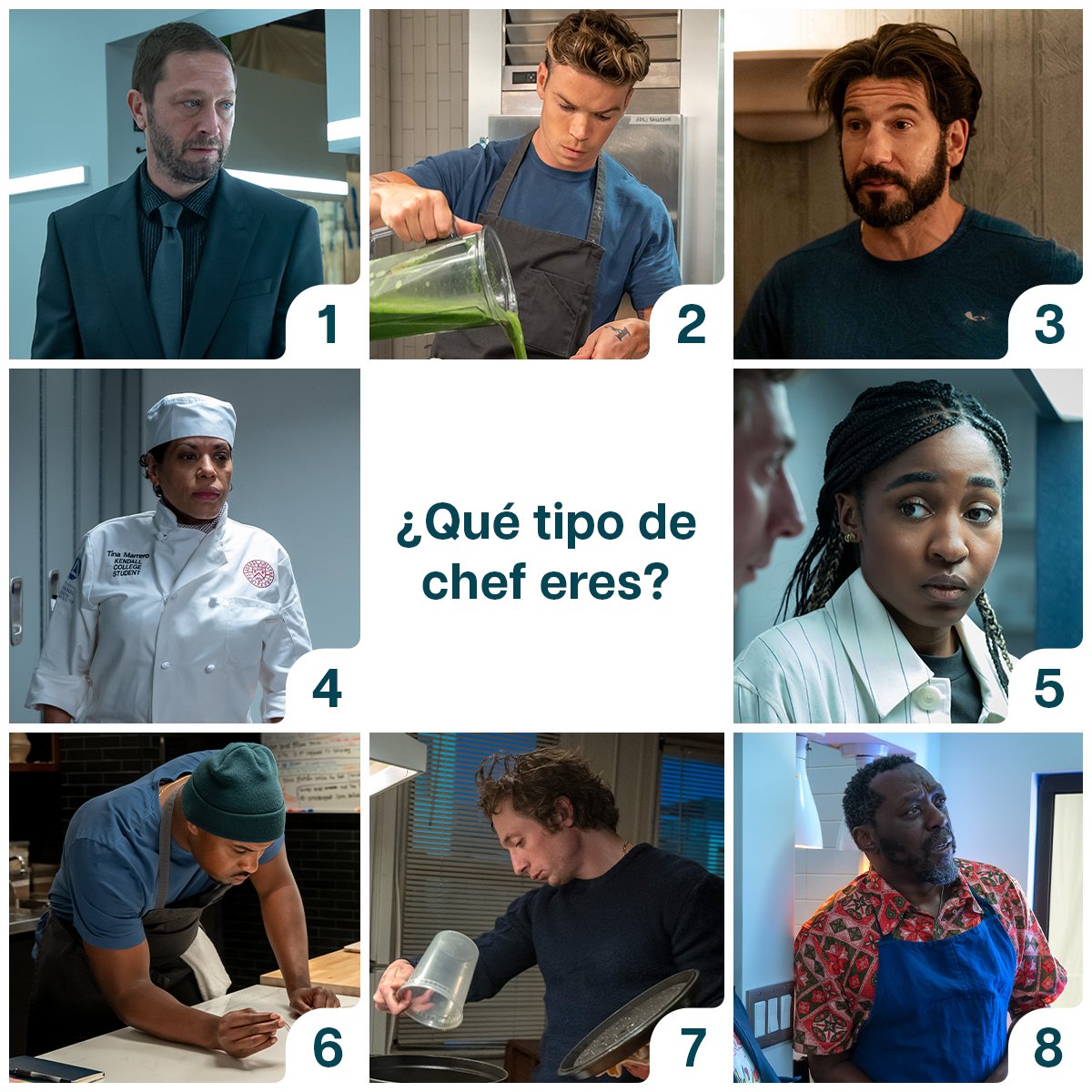 Hora de comeeeeer 🍽️ ¿Con qué chef te sientes identificado? 👇 #TheBear solo en #DisneyPlus