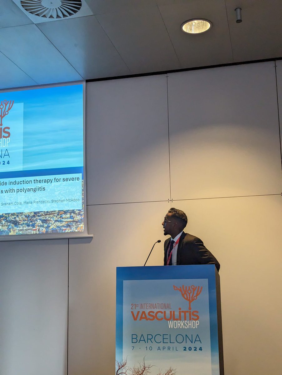 Imperial Vasculitis Centre (@icl_vasculitis) on Twitter photo <a href="/GlomerulaRajah/">Mukunthan Srikantharajah (Muks)</a> was busy giving posters and presentations on #EGPA and #antiGBM disease
<a href="/Profcpusey/">Charles Pusey</a> <a href="/jeremyblevy/">Jeremy Levy</a>
#VasculitisBCN2024 <a href="/GlomerulaRajah/">Mukunthan Srikantharajah (Muks)</a> was busy giving posters and presentations on #EGPA and #antiGBM disease
<a href="/Profcpusey/">Charles Pusey</a> <a href="/jeremyblevy/">Jeremy Levy</a>
#VasculitisBCN2024