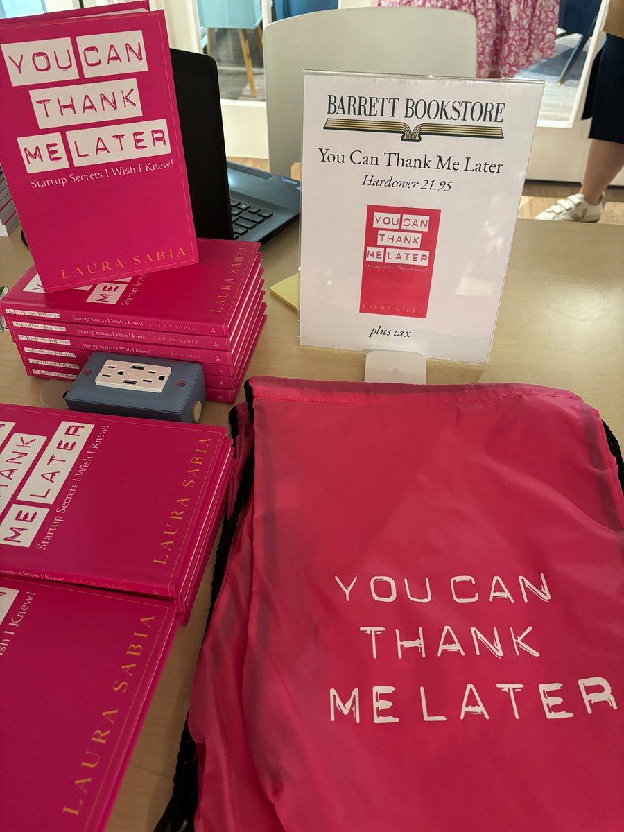 Phenomenal event last night celebrating Laura Sabia's book at @HayvnC - swing by the store and get a free swag bag with book purchase!