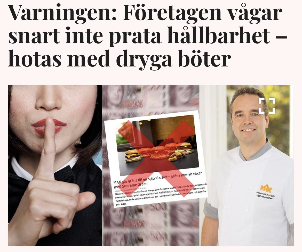 Intervjuad i @TNaringslivet om hur jag räddade EU:s lagförslag mot greenwashing från att bli dålig. Nu har EU-parlamentet ändrat lagförslaget och jag har fått igenom: ✅Svenska miljömärkningar ska bli erkända i hela EU. ✅ Inför ett snabbspår för företag att enklare få prata…