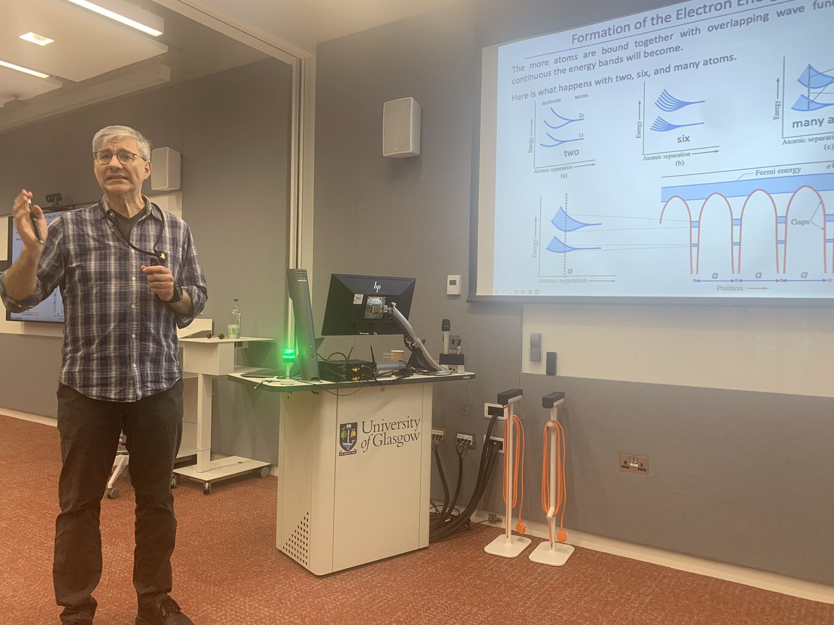 We continued Day 3 morning session of the 2nd @UofGlasgow Quantum Science and Technology School: gla.ac.uk/events/confere… with a lecture on semiconductor quantum photonics!