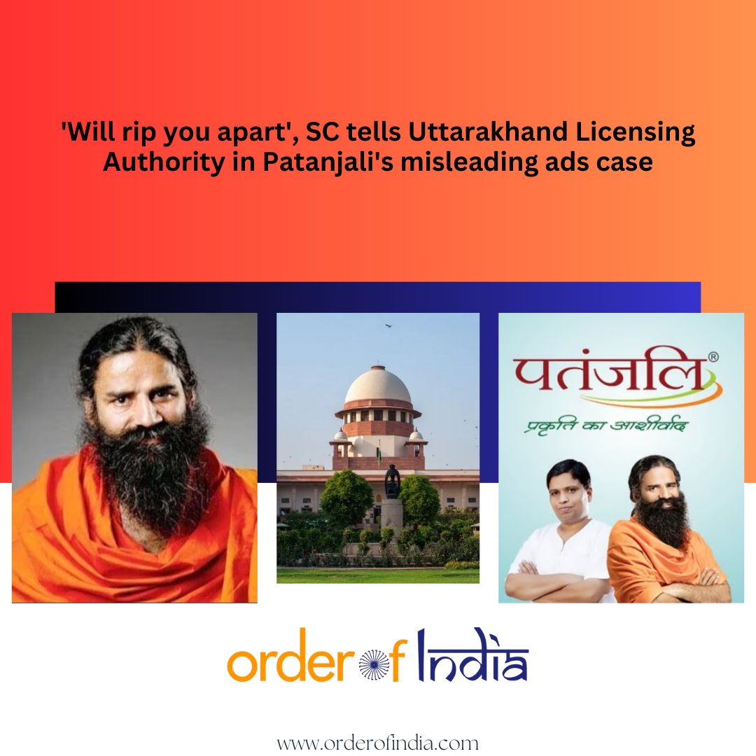 Supreme Court slams #Uttarakhand Licensing Authority for failing to act against Patanjali Ayurved in a misleading advertisement case. Strong criticism directed at state government for alleged collusion with Patanjali. #SupremeCourt #Patanjali #MisleadingAdvertisement