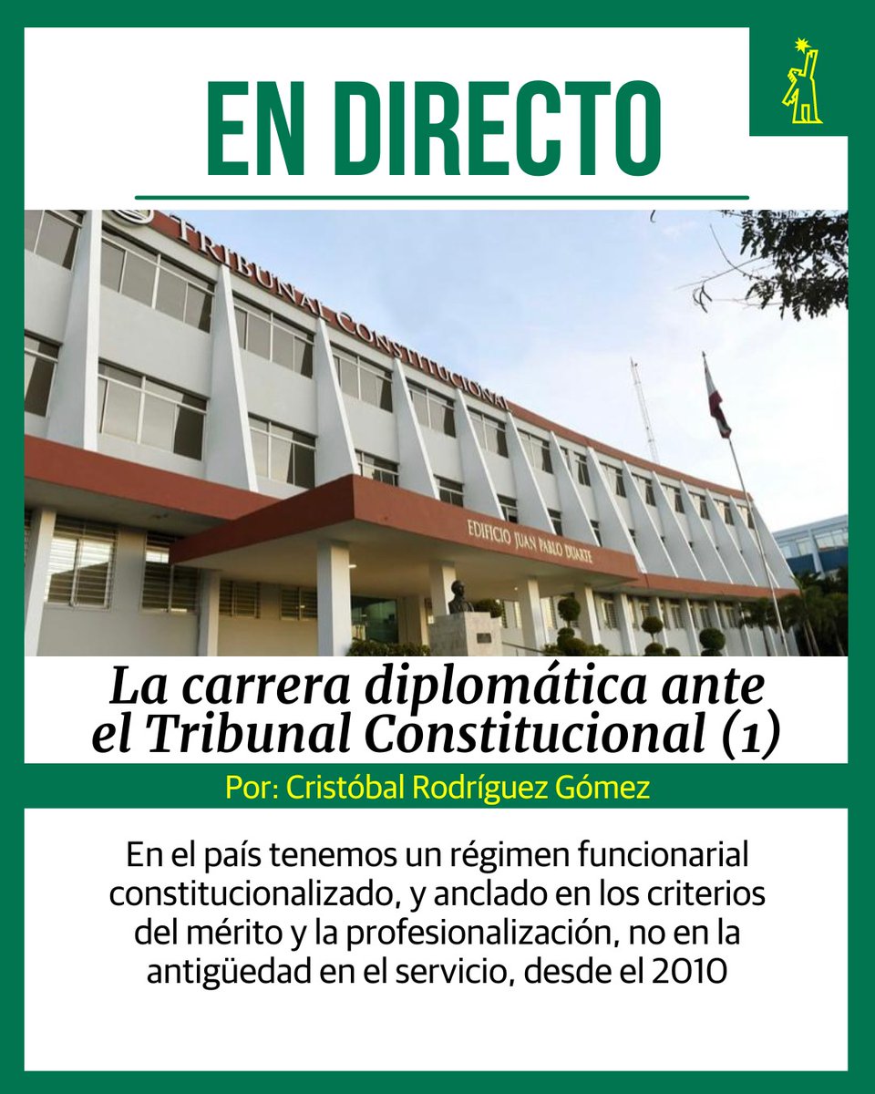 🖋 | #EnDirecto | El 27 de diciembre de 2023 el Tribunal Constitucional emitió la sentencia TC/0888/23 🔗ow.ly/q7NC50RbWzV #DiarioLibre #DLOpinión