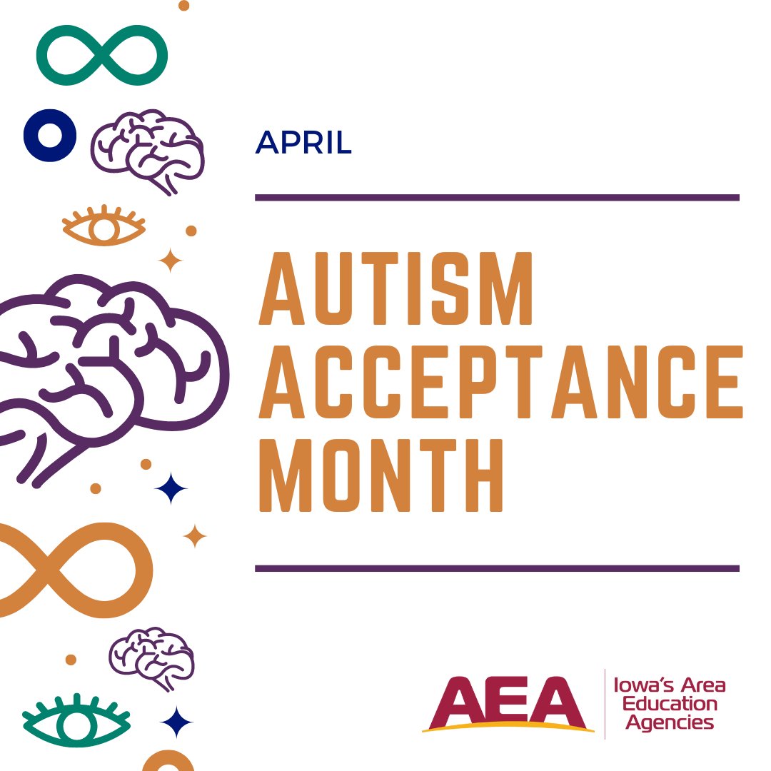 April is Autism Acceptance Month! Each AEA has a dedicated autism professionals offering a range of services and resources. Let's raise awareness and support for individuals with autism! 💙 #AutismAcceptance #IAEdChat
