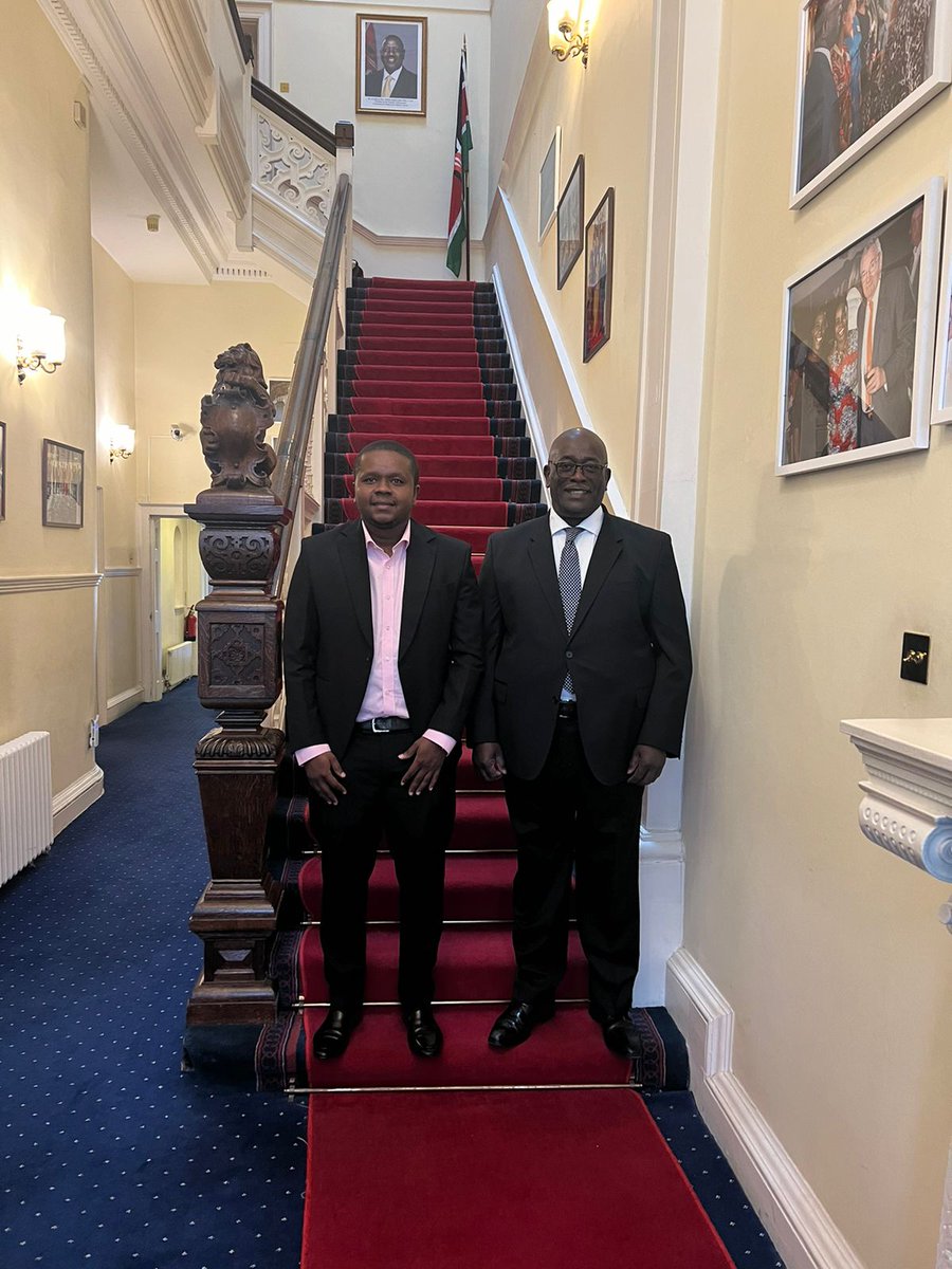 I passed by the Kenya High Commission in UK and was hosted by our High Commissioner .@MEsipisu Having spoken to Kenyans here, it's clear that the Ambassador has done a meticulous job of looking after the interests of Kenya and our people here.