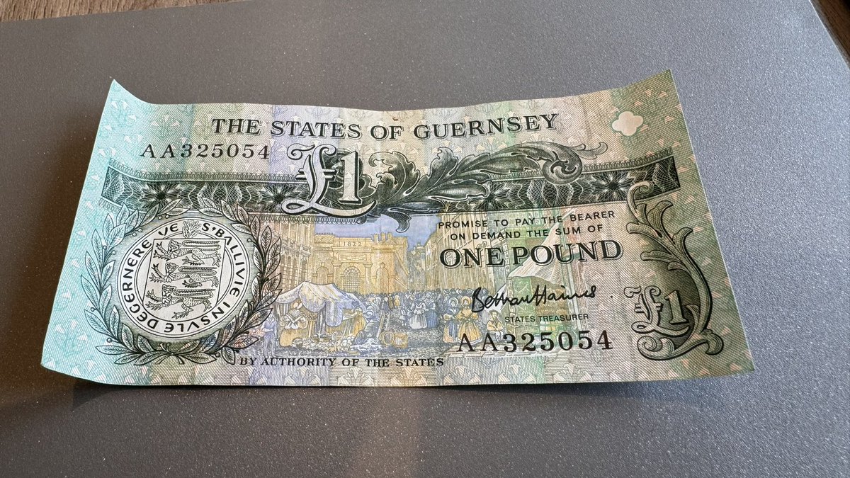 Got some perfectly normal money in my change. Sarah told me off for referring to it as “them weird pound notes” because some might get upset. Please accept this as a formal apology :-)