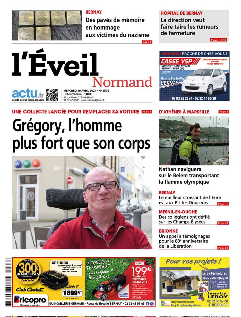 A retrouver dans l'édition du 10/04, un article écrit par un élève de 4eA sur les Cadets. Merci au journal pour cette belle opportunité qui clôt nos actions @LaSpme @ac_normandie @MoncadaFra @Fmarchand_27 @EureenNormandie @ClemiNormandie