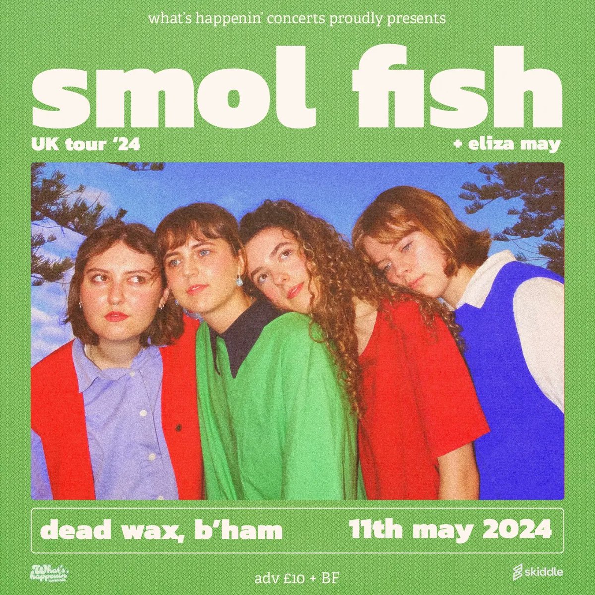 Just over a month to go until my band & I play our FIRST GIG OF THE YEAR! 🥳 We're supporting Smol Fish in Birmingham at @DeadWaxDigbeth & we CANNOT WAIT!! If you haven't got a ticket yet, grab one below! We can't wait to sing & dance with you soon! 💃 skiddle.com/e/37390417