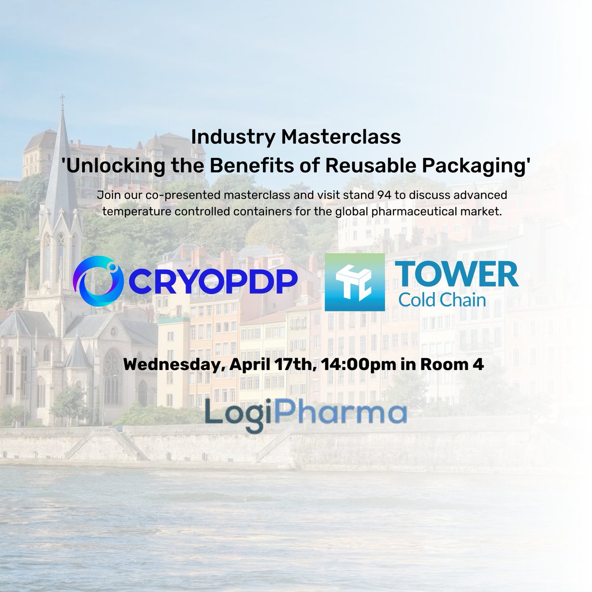 TOWERColdChain's tweet image. Exciting news for @LogiPharma 2024! Tower Cold Chain &amp;amp; @CRYOPDP_ present an industry masterclass on 'Unlocking Benefits of Reusable Packaging' on April 17th, 14:00 in Room 4. Led by Martin Hawes &amp;amp; Adri Sijben.

#LogiPharma #HealthcareLogistics #ColdChain