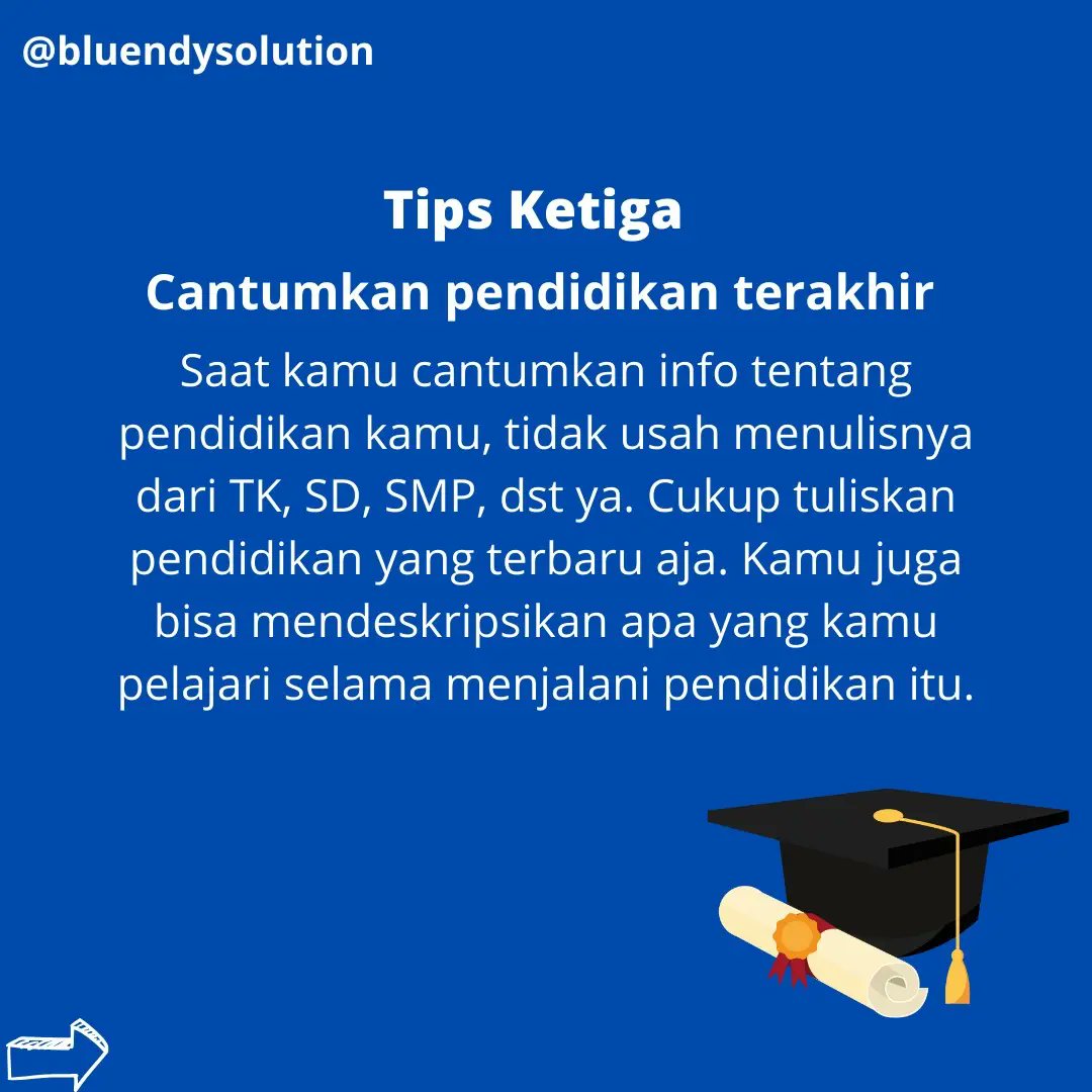 bluendysolution's tweet image. Kalau mau CV kamu dilirik oleh HRD, perhatikan hal-hal penting seperti mencantumkan pengalaman yang relevan dan kemampuan yang kamu miliki. Cantumkan informasinya dengan jelas✨

#BluendySolution #CVProfesional #LamaranKerja