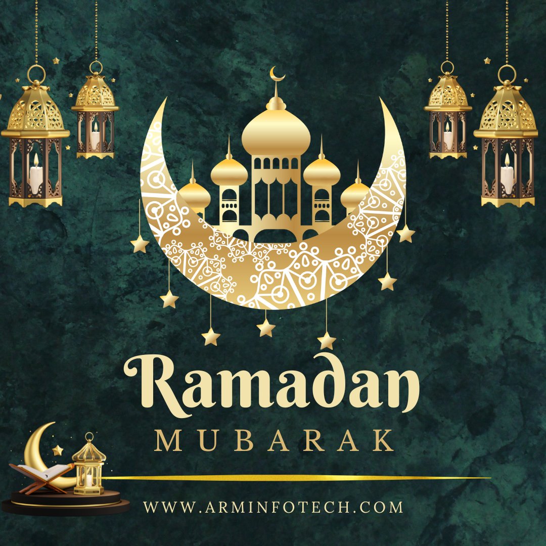 Wishing everyone a blessed Ramadan filled with peace, joy, and spiritual growth. 🌙 

#RamadanMubarak #HappyRamadan #CelebratingEid  #EidMubarak #EidAlFitr2024 #ramzan2024 #Ramzan #ramzanmubarak #arminfotechfamily