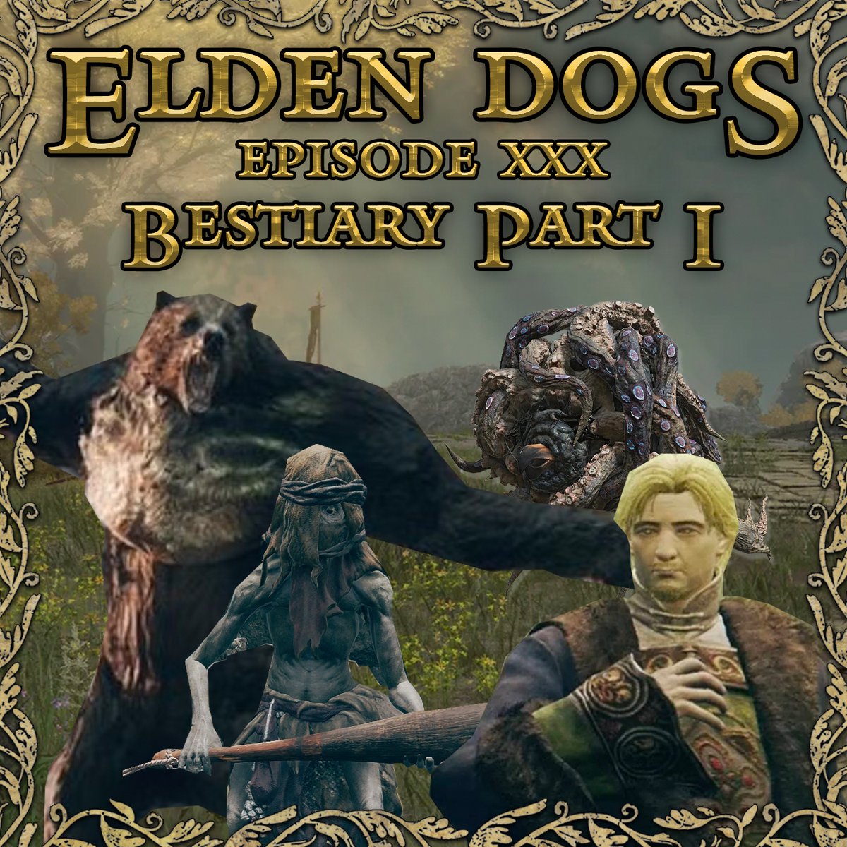 Elden Dogs 30 - Bestiary Pt. 1
open.spotify.com/episode/43CV9b…

In this series, we will cover 250 different enemies discussing their strengths, weaknesses, and the specific ways they decimated us.

For access to all 7 episodes of the Bestiary check out Patreon.com/Hairofthedogca…